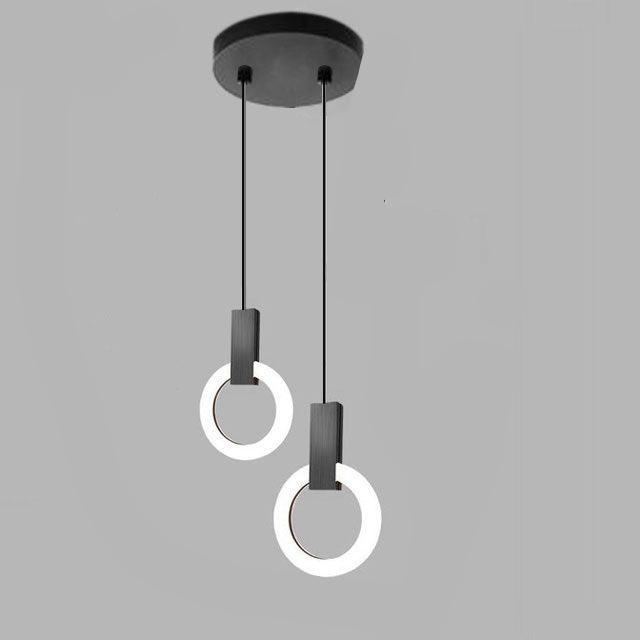 LED-Pendelleuchte mit nordischem Ringdesign