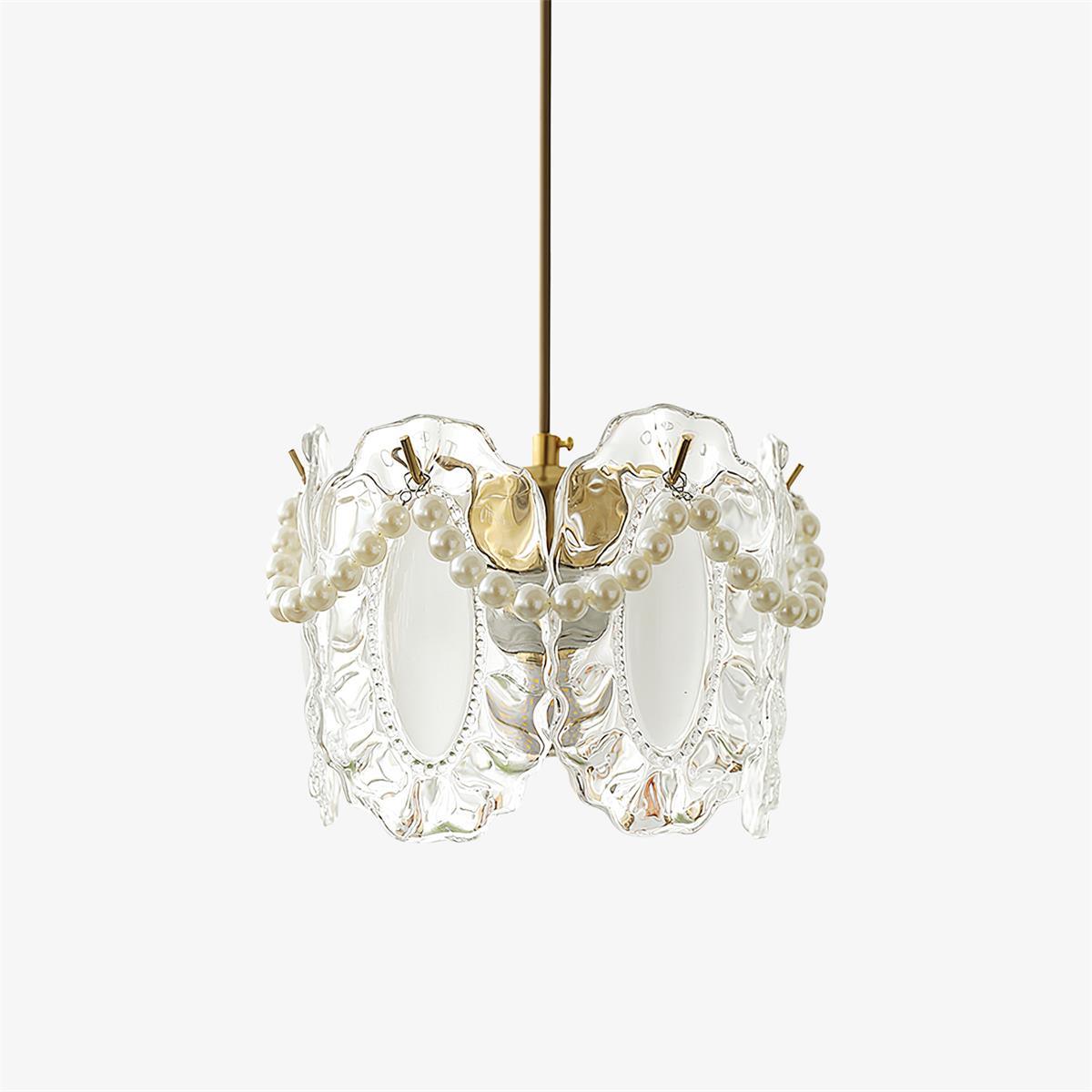 Glaspendelleuchte mit Blumenmuster
- OnyxLampen