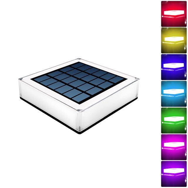 Flache Solarleuchte