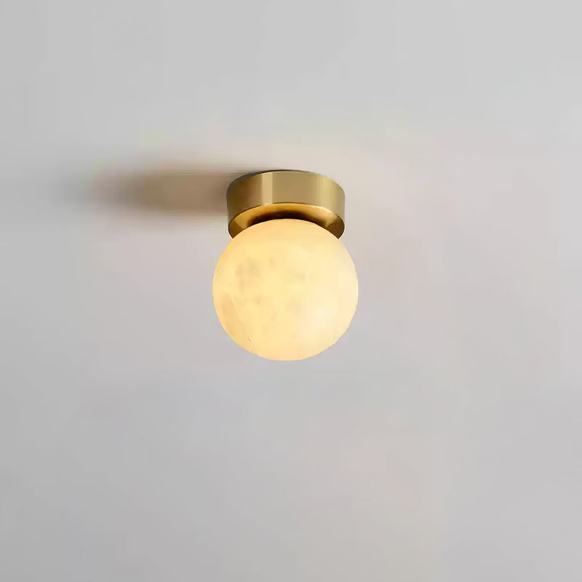 Alabaster Deckenleuchte Mond