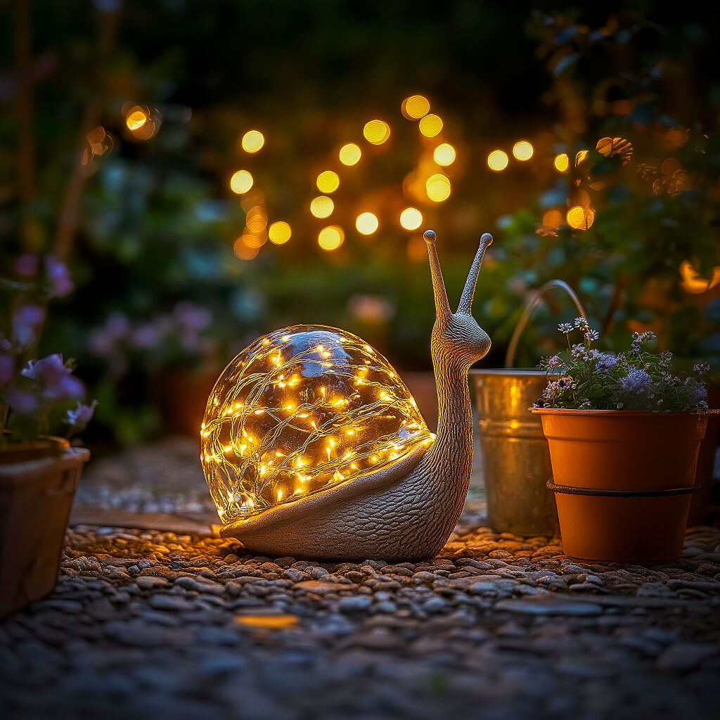 Zwei glitzernde Muschelschnecken
- OnyxLampen
