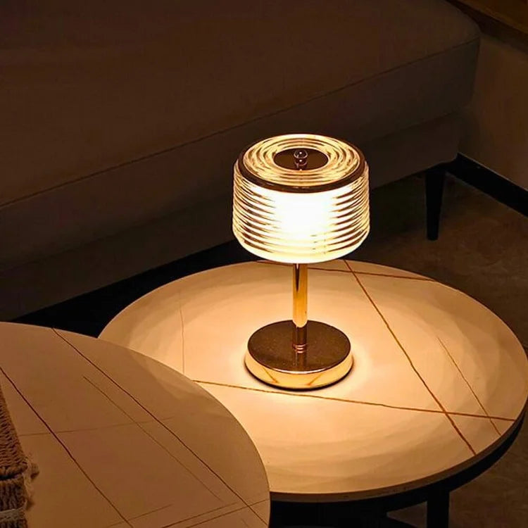 Tischlampe mit LED-Ring
- OnyxLampen