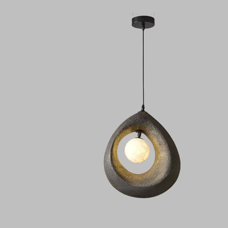 Wabi Sabi Pendelleuchte rund