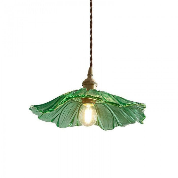 Creative Glass Pendant Lamp with Flower Design