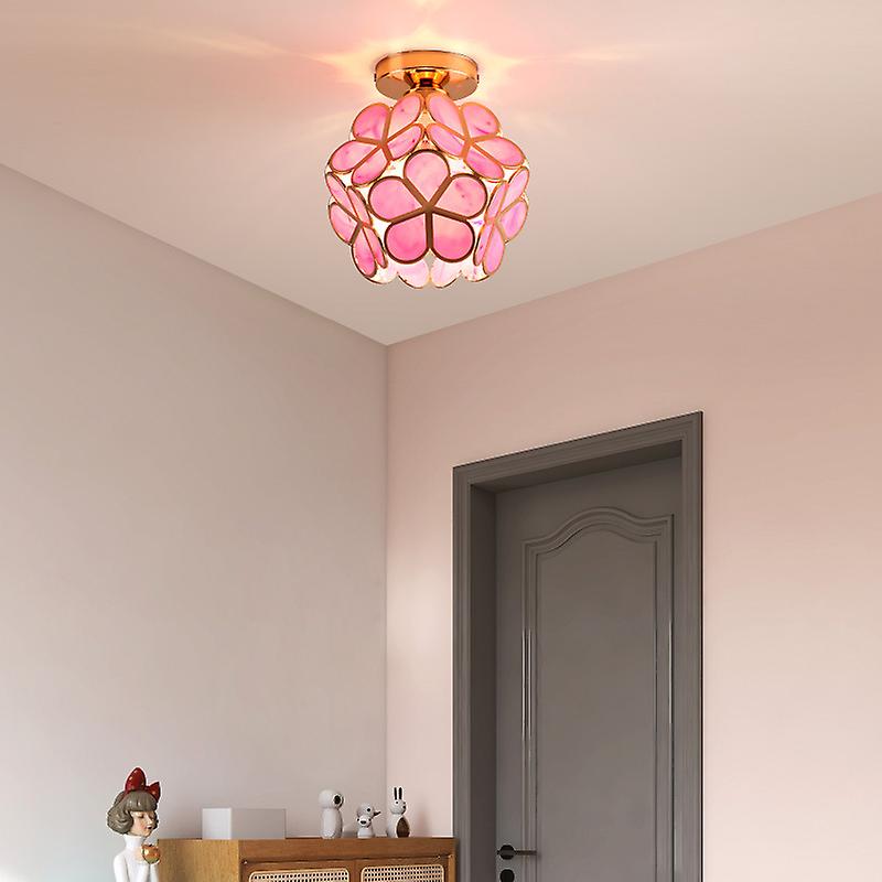 Blumendesign Glas-Deckenleuchte für den Flur