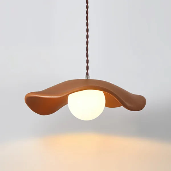 Wabi Sabi Esszimmer Pendelleuchte mit kreativem Lotusblatt Design