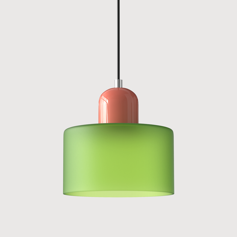Glaspendelleuchte im Bauhaus-Stil