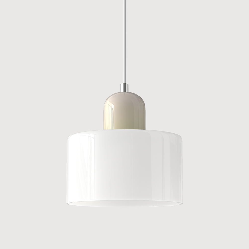 Glaspendelleuchte im Bauhaus-Stil