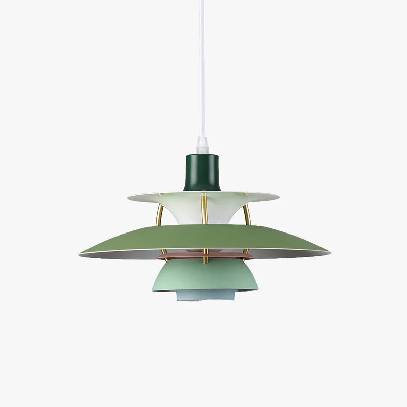 Moderne LED-Pendelleuchte im Morandi-Stil