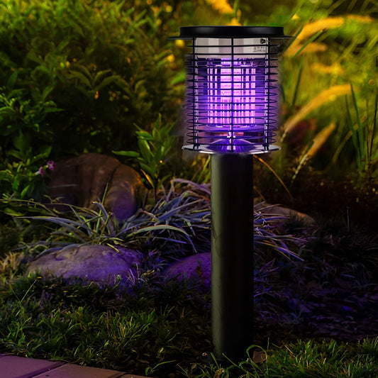 Wasserfeste Solar-LED-Mückenlampe mit Doppellicht und Vibrationsfunktion
 - OnyxLampen