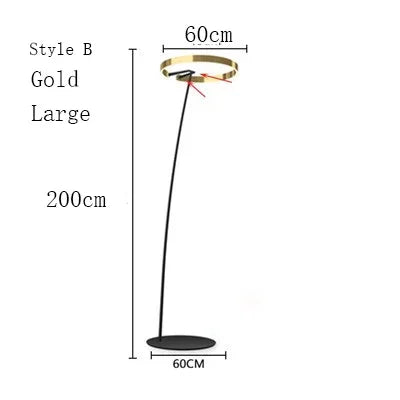 Design-Stehleuchte mit LED-Beleuchtung im nordischen Stil für Angler