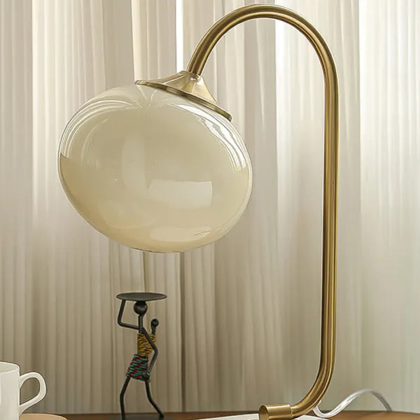 Metalltischlampe aus Glas mit Marshmallow-Design