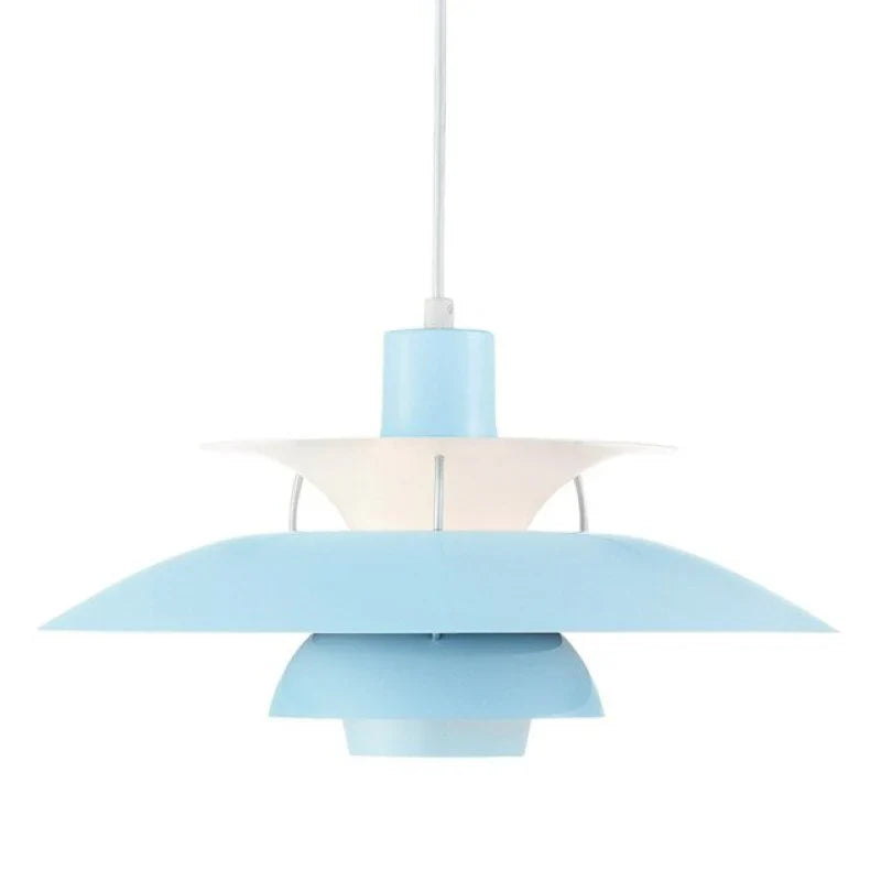 Moderne LED-Pendelleuchte im Morandi-Stil