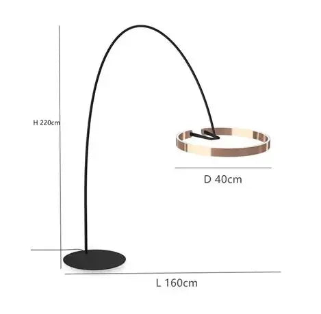 Design-Stehleuchte mit LED-Beleuchtung im nordischen Stil für Angler
