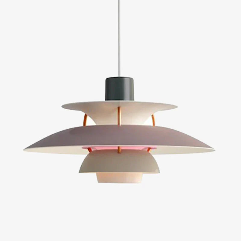 Moderne LED-Pendelleuchte im Morandi-Stil