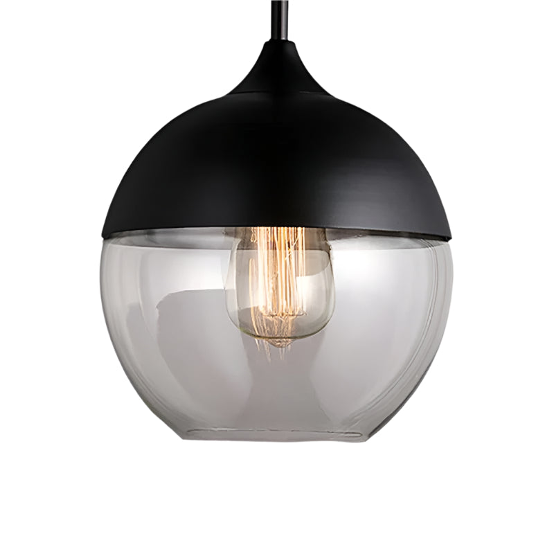 Metall-Glas Pendelleuchte als Deckenlampe