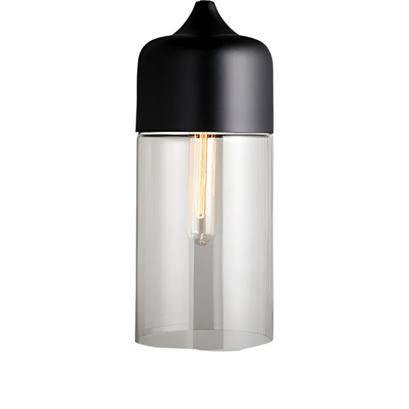Metall-Glas Pendelleuchte als Deckenlampe