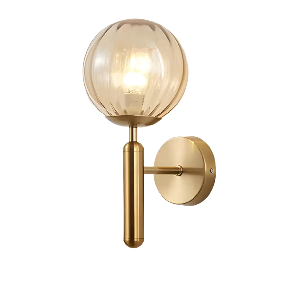 Clair Glas Wandleuchte, handgefertigt