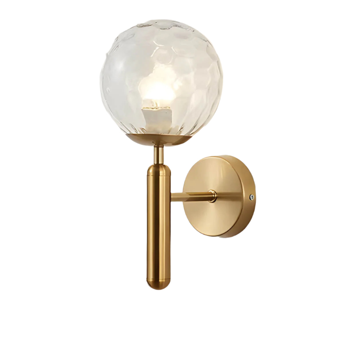 Clair Glas Wandleuchte, handgefertigt