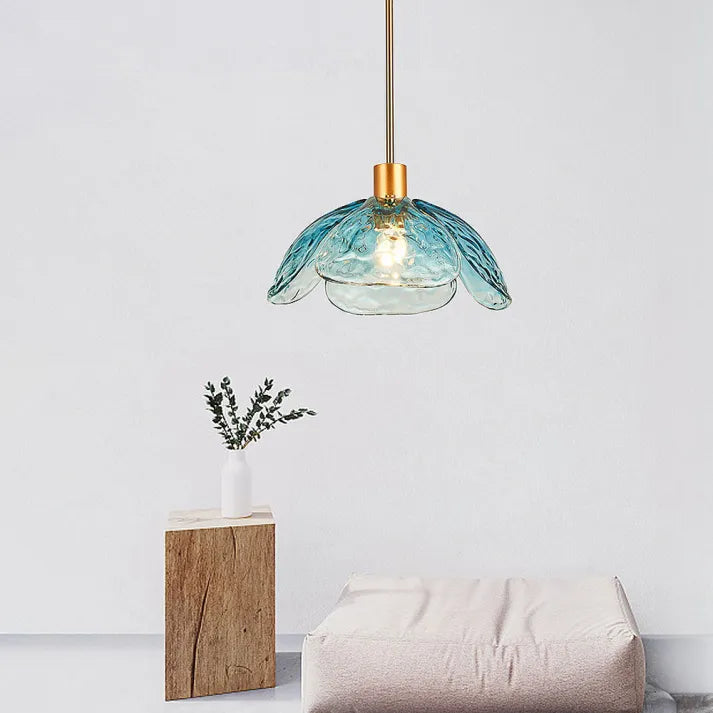 Kreative Blumen-Blüten-Nachttischlampe mit Stabaufhängung