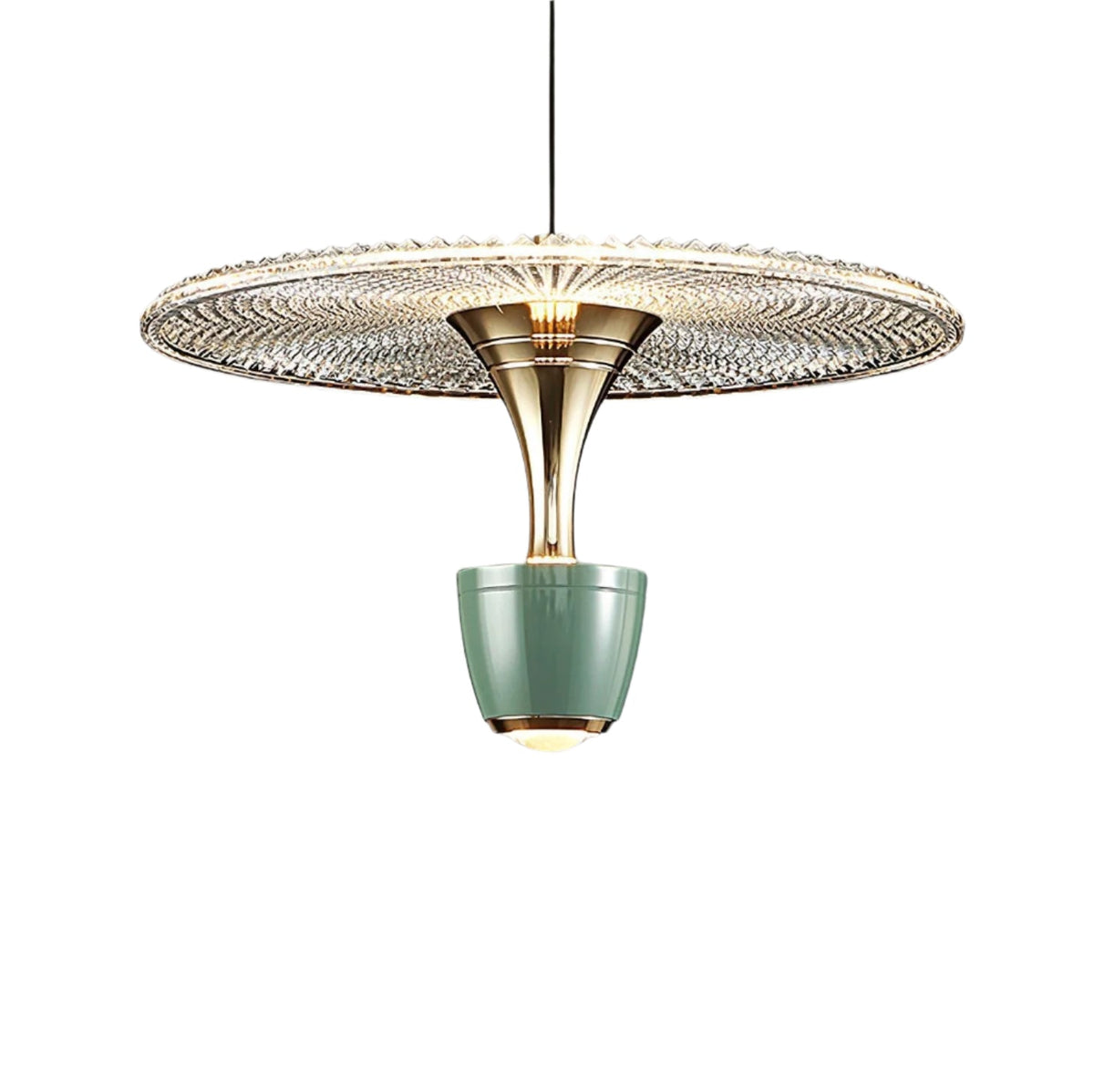 Moderne LED-Deckenleuchte, Scheibenform