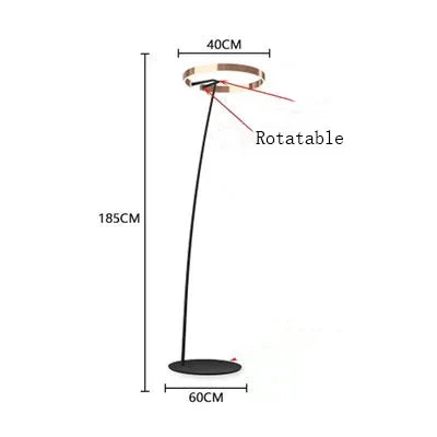 Design-Stehleuchte mit LED-Beleuchtung im nordischen Stil für Angler