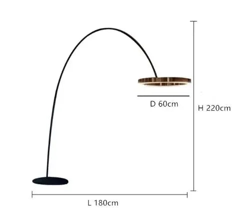 Design-Stehleuchte mit LED-Beleuchtung im nordischen Stil für Angler