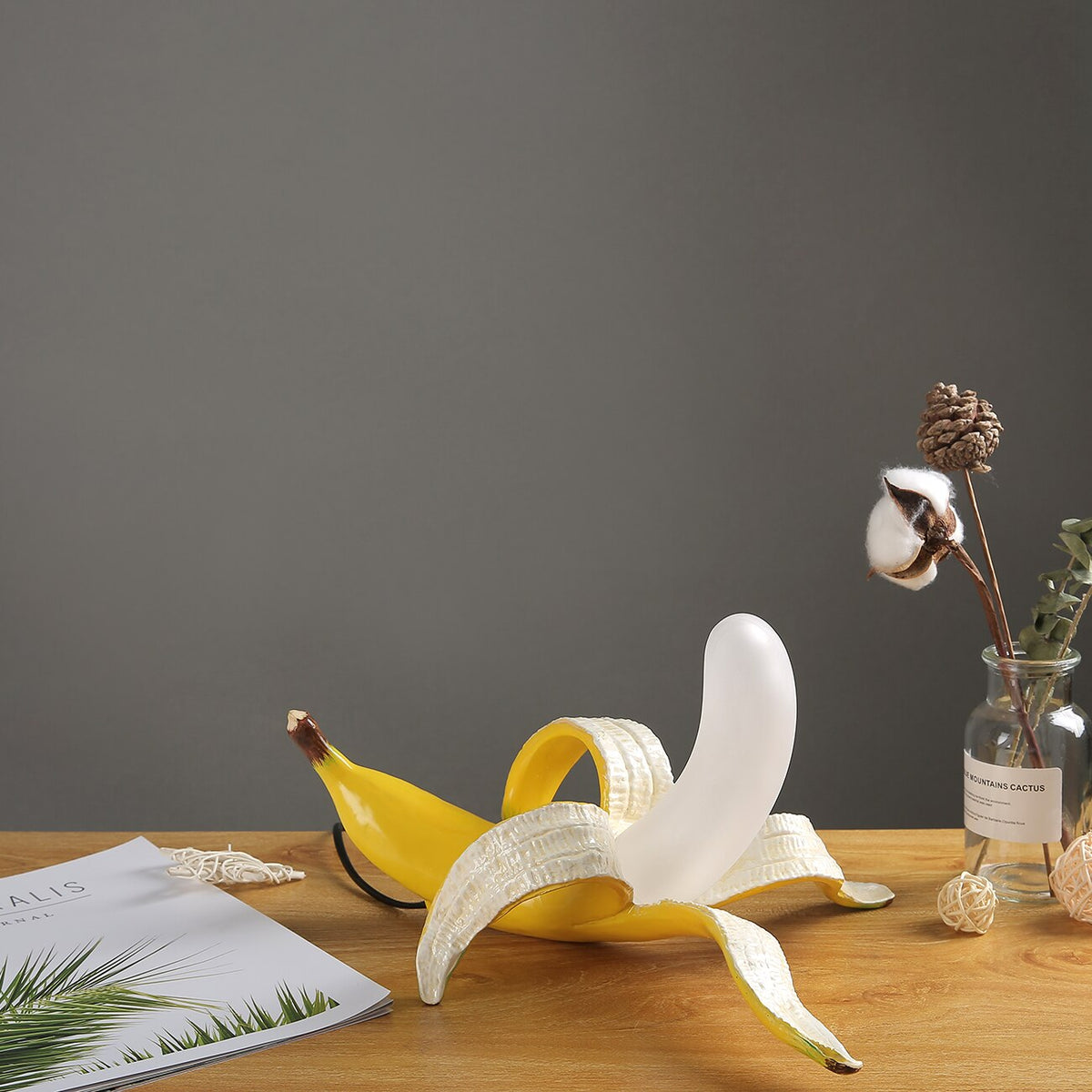 Art Deco Tischlampen im Bananen-Design