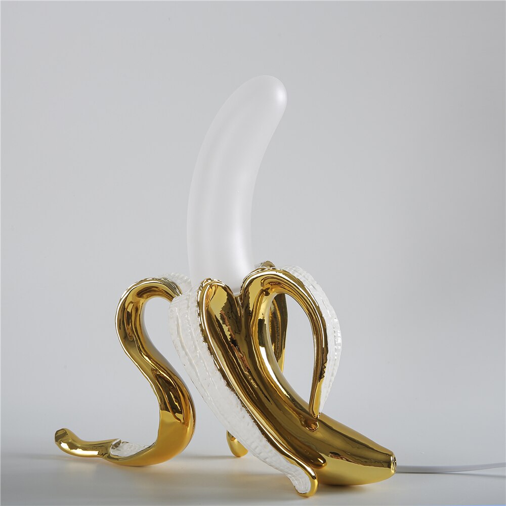 Art Deco Tischlampen im Bananen-Design