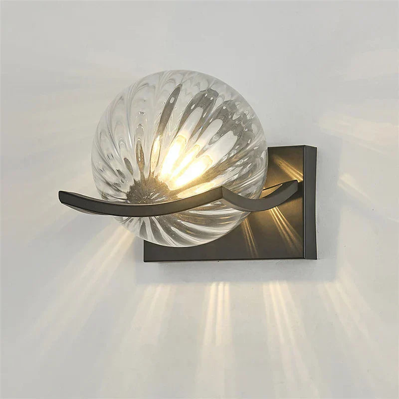 LED Wandlampe aus modernem Glas