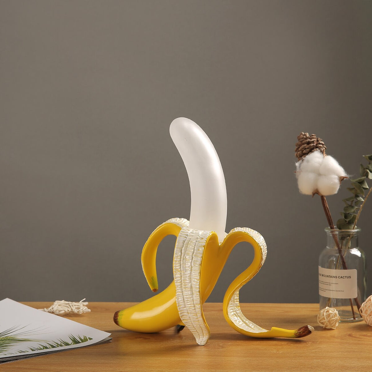 Art Deco Tischlampen im Bananen-Design