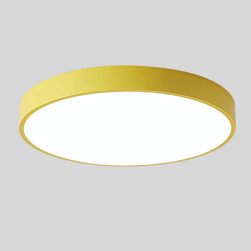 Runde Holz Deckenlampe im skandinavischen Stil