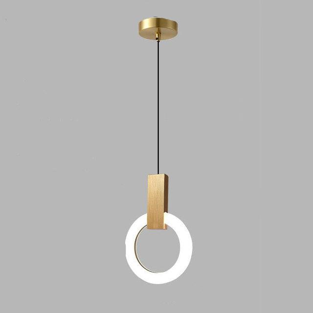LED-Pendelleuchte mit nordischem Ringdesign