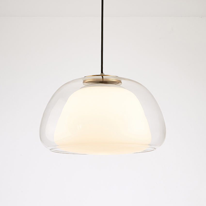 Moderne Milchglas-Jelly-Hängelampe