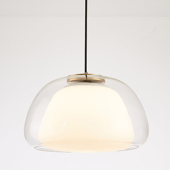 Moderne Milchglas-Jelly-Hängelampe