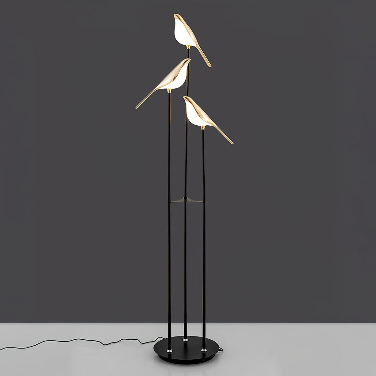 Torchiere Floor Lamp, Magpie Perch Design
 - OnyxLampen
