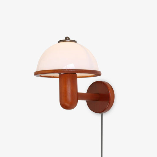 Holz-Wandleuchte mit Pilz-Design
 - OnyxLampen