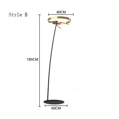 Design-Stehleuchte mit LED-Beleuchtung im nordischen Stil für Angler