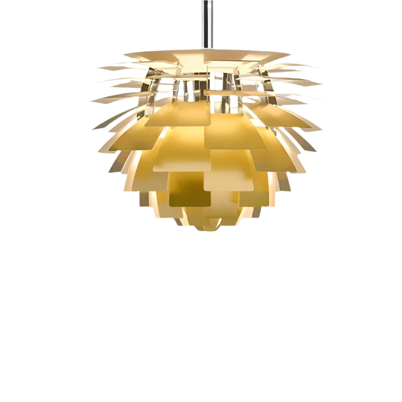 Metall-Pendelleuchte im modernen Artischocken-Design