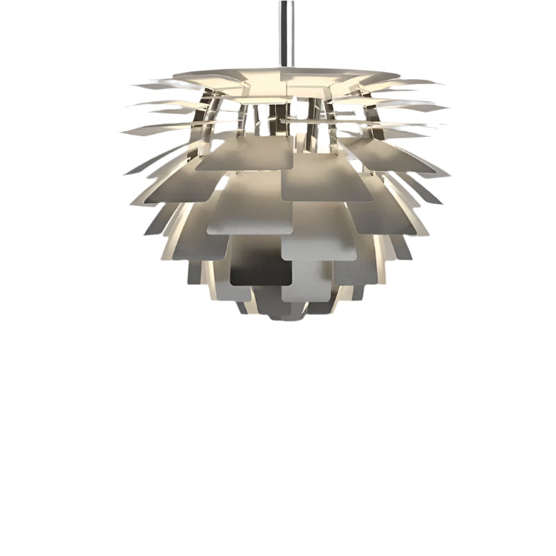 Metall-Pendelleuchte im modernen Artischocken-Design