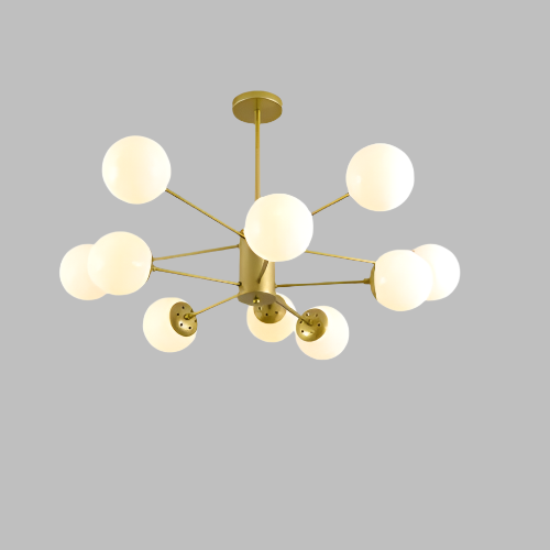 NobleLuminance Glaskugel Kronleuchter