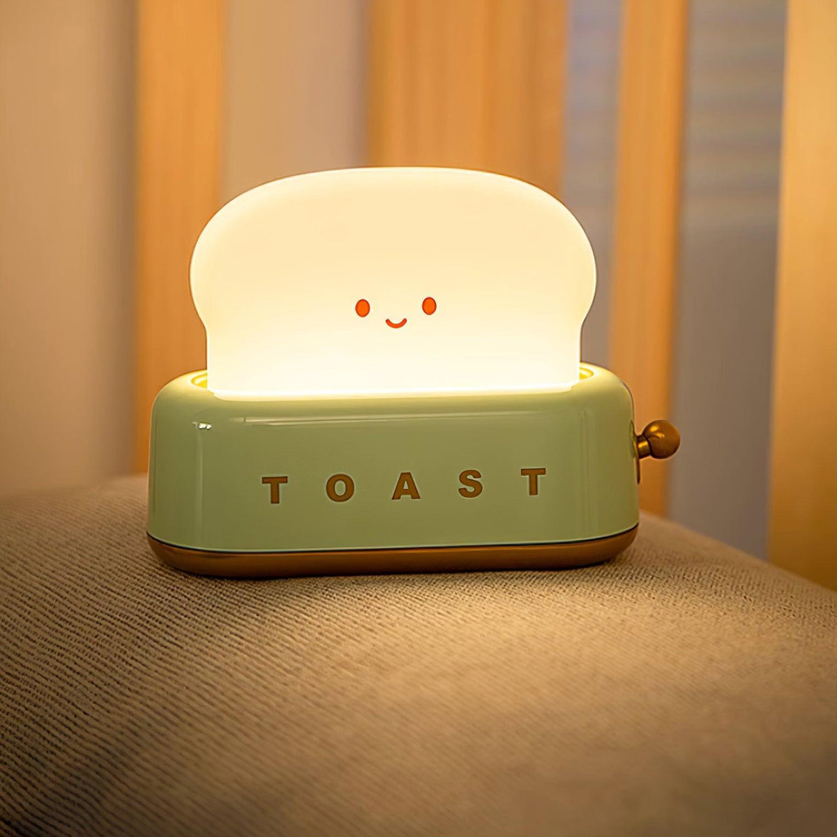 Tischlampe im Toaster-Design mit integriertem Akku