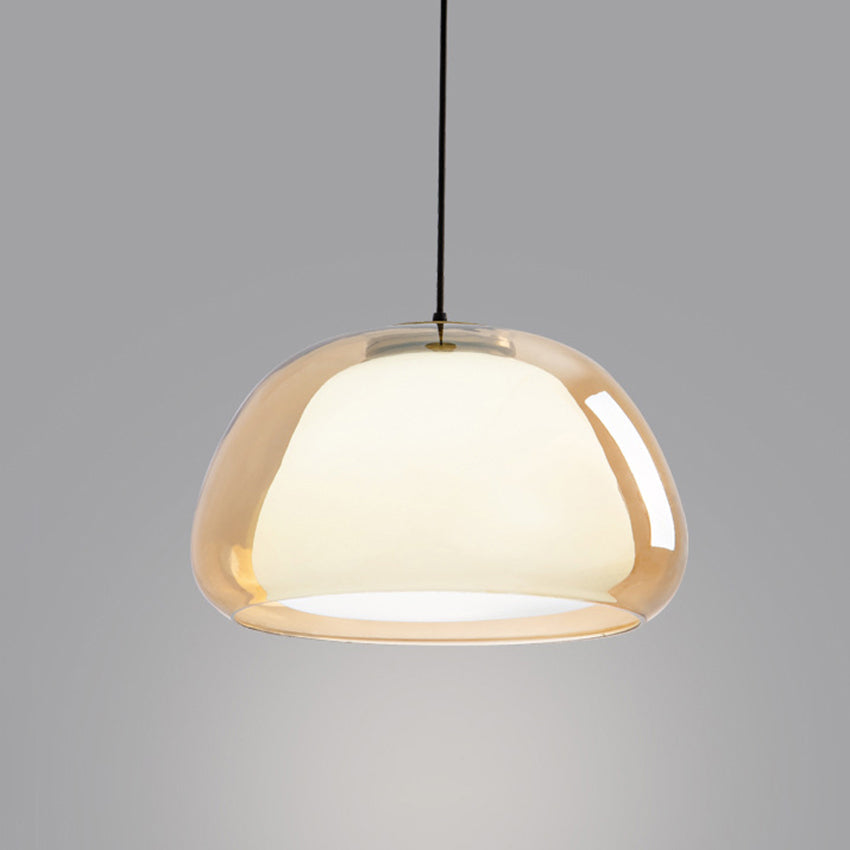 Moderne Milchglas-Jelly-Hängelampe