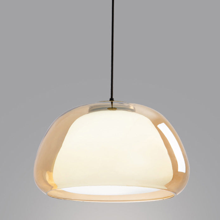 Moderne Milchglas-Jelly-Hängelampe