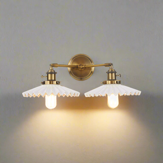Antike Keramiklampe mit zwei Köpfen
 - OnyxLampen