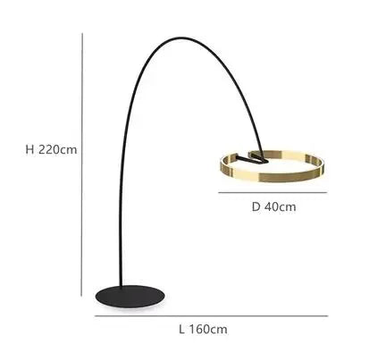 Design-Stehleuchte mit LED-Beleuchtung im nordischen Stil für Angler