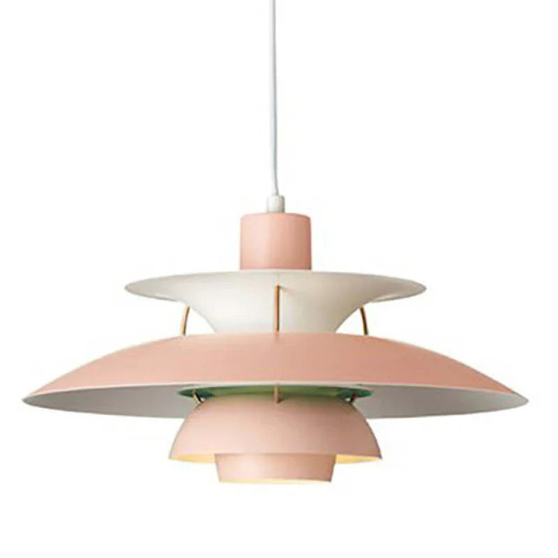 Moderne LED-Pendelleuchte im Morandi-Stil