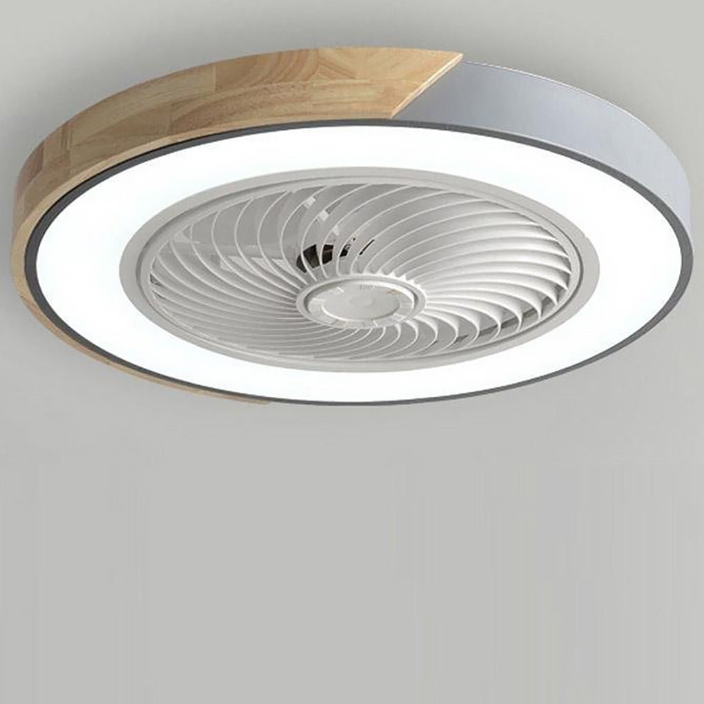 Integrierter LED-Deckenventilator ohne Flügel, rund-quadratisch, mit Fernbedienung