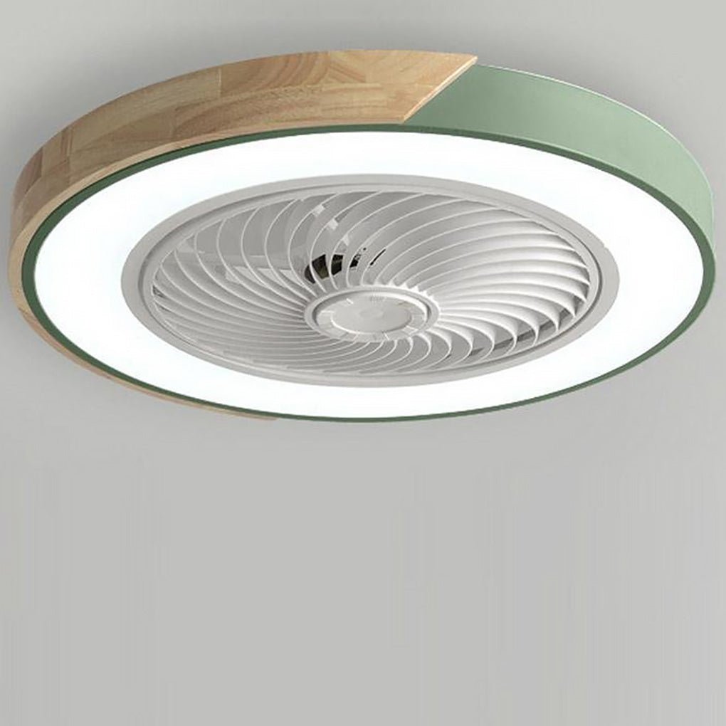 Integrierter LED-Deckenventilator ohne Flügel, rund-quadratisch, mit Fernbedienung
