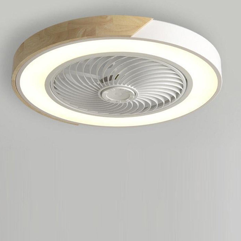 Integrierter LED-Deckenventilator ohne Flügel, rund-quadratisch, mit Fernbedienung